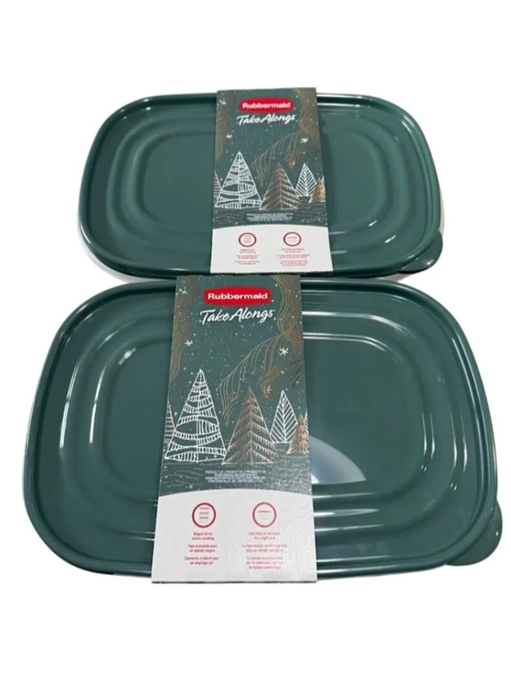 Rubbermaid TakeAlong Rectangle Food Storage Containers 4 Pack